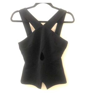 Guess Black Cut Out halter top
